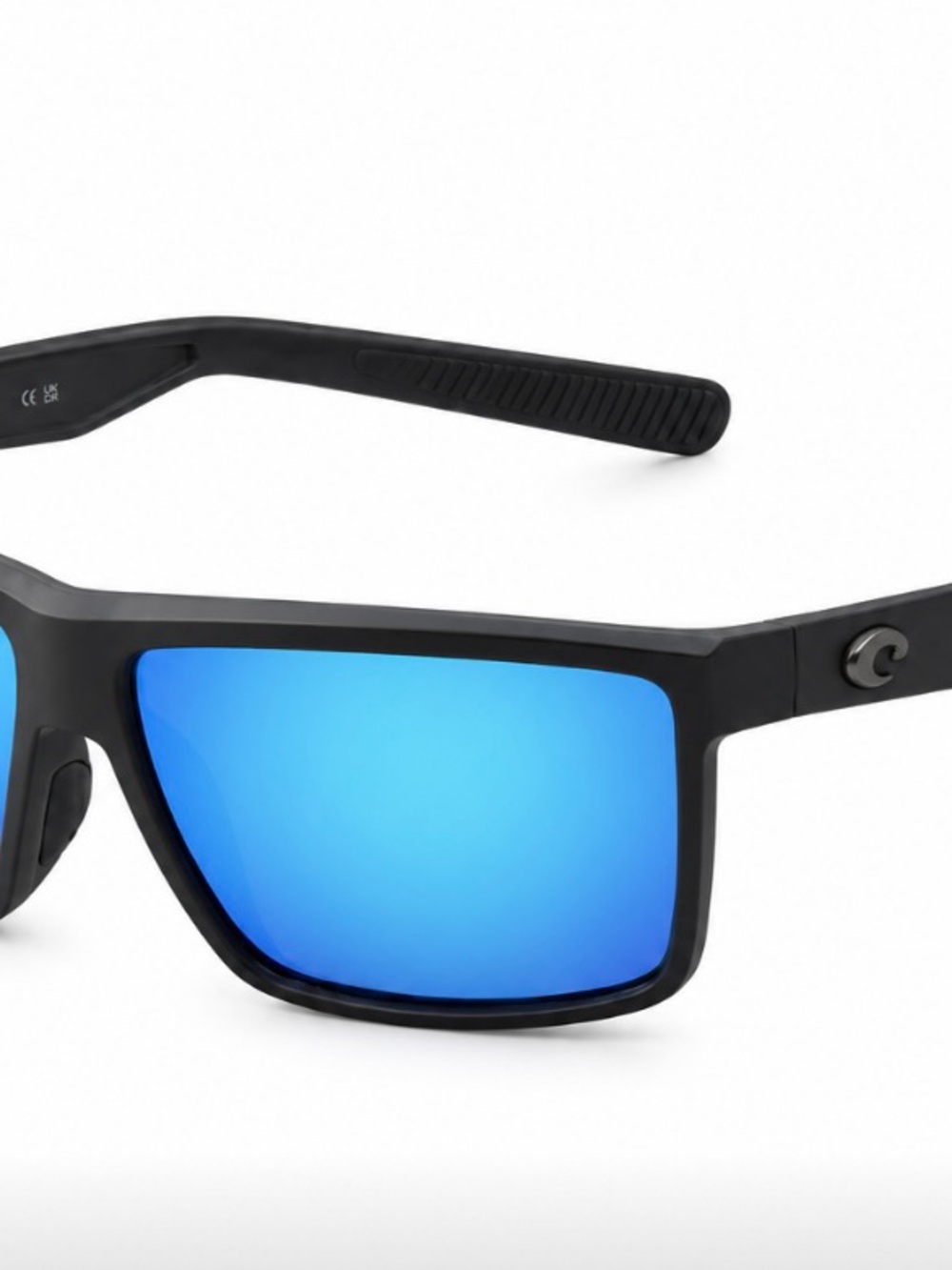 Costa Blue Mirror Sunglasses with Black Frame - Picture 7 of 9